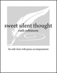 Sweet Silent Thought SATB choral sheet music cover